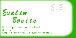 evelin bosits business card